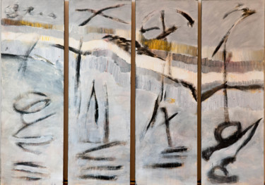 Peinture intitulée "Des jours de marche…" par Briga, Œuvre d'art originale, Acrylique
