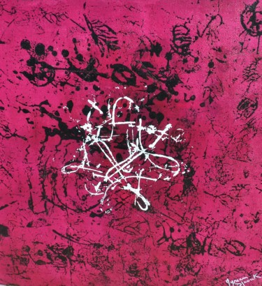 Peinture intitulée "la-ronde.jpg" par Myriam Djaouk, Œuvre d'art originale, Acrylique