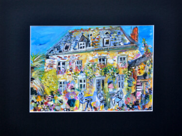 Malerei mit dem Titel "Ti Glas" von Muriel Cayet, Original-Kunstwerk, Acryl
