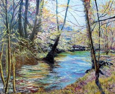 Lumière d'avril sur l'AVEN à PONT-AVEN