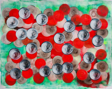 Painting titled "Bubbles 24/1" by Juan Mildenberger, Original Artwork, Acrylic