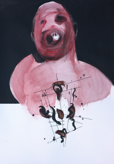 Drawing titled "The unrest IV" by Pribi, Original Artwork, Ink