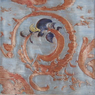 Malerei mit dem Titel "Concocted tissue" von Tanja Kolinko, Original-Kunstwerk, Öl