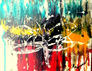 Peinture intitulée "les-ailes-blanches" par Mysane, Œuvre d'art originale, Autre