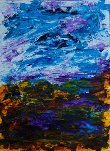 ORAGE EN PROVENCE Painting titled "ORAGE EN PROVENCE" by Jeannette Allary, Original Artwork, Oil