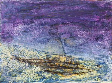 Meer und Land I 绘画 标题为“Meer und Land I” 由Manuela Mordhorst, 原创艺术品, 颜料 安装在木质担架架上