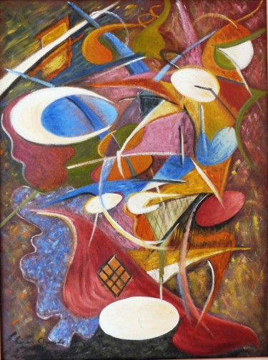 Peinture intitulée "Ovo" par César Azevedo, Œuvre d'art originale, Huile