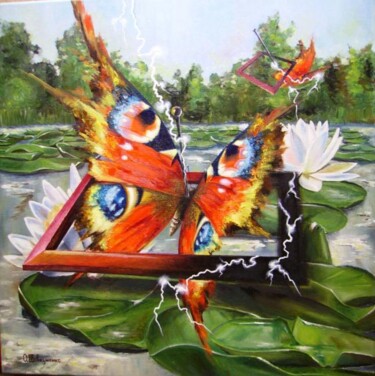 Peinture intitulée "Caza" par Oleg Shovkunenko (OLEG SHOVK), Œuvre d'art originale, Huile