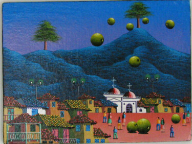 Peinture intitulée "M. FUENTES:  Blue M…" par Sjoerd Nienhuys, Œuvre d'art originale, Acrylique