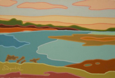 Peinture intitulée "Le Dourdy" par Danielle Braillon (DANIELL), Œuvre d'art originale, Huile