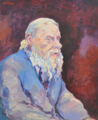 Peinture intitulée "monsieur-thorin-199…" par Danielle Braillon (DANIELL), Œuvre d'art originale, Huile