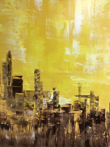 Pintura intitulada "Externsteine I" por Alain Erpelding, Obras de arte originais, Óleo