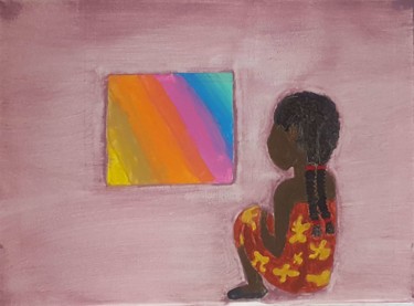Peinture intitulée "petite.jpg" par Elv Noh, Œuvre d'art originale, Acrylique