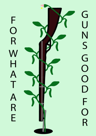 绘画 标题为“FOR WHAT ARE GUNS G…” 由Rembert Räni, 原创艺术品, 丙烯