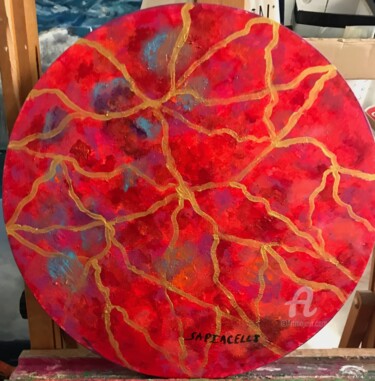 Peinture intitulée "cerveau de la femme…" par Sapiacelli, Œuvre d'art originale, Huile