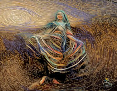 Digital Arts titled "kalbelia-dancer-raj…" by Devendra Negi, Original Artwork, Digital Painting