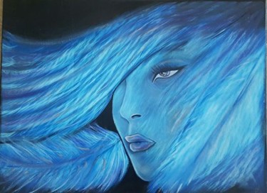 Peinture intitulée "" Amazone revisited"" par Cel . B, Œuvre d'art originale, Acrylique