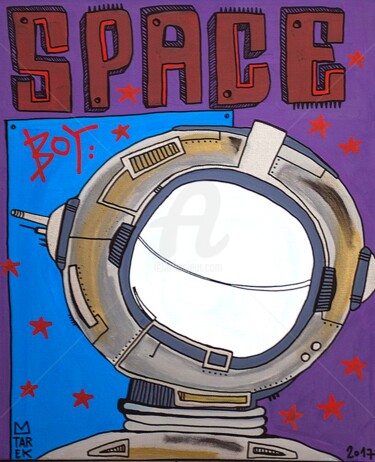 绘画 标题为“Space” 由Tarek Ben Yakhlef, 原创艺术品, 丙烯