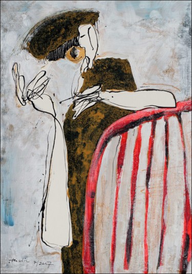 Simona Painting titled "Simona" by Jiri Havlik, Original Artwork, Acrylic