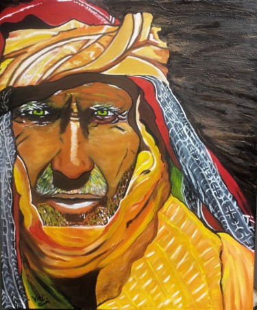 Peinture intitulée "pop in berbère" par Valérie Perrault, Œuvre d'art originale, Acrylique Monté sur Châssis en bois