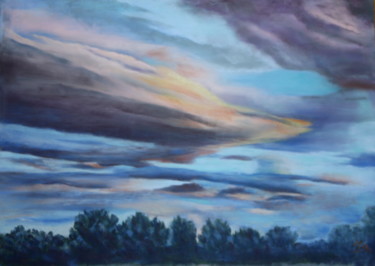 Tekening getiteld "Multicolore" door Maje, Origineel Kunstwerk, Pastel