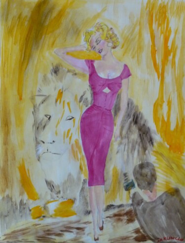 绘画 标题为“Marylin” 由Jacqueline Claux (Jaklinclo), 原创艺术品, 丙烯