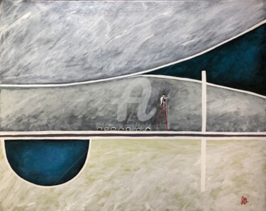 Le Dompteur, or,Land before Storm version 2 (Talais, France) Peinture intitulée "Le Dompteur, or,Lan…" par Elodie M. Richard, Œuvre d'art originale, Acrylique