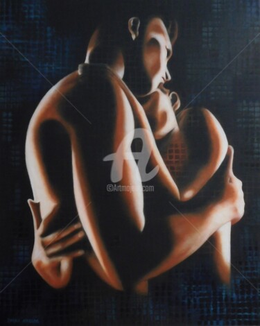 Peinture intitulée "tendresse.jpg" par Shena Ajuelos, Œuvre d'art originale
