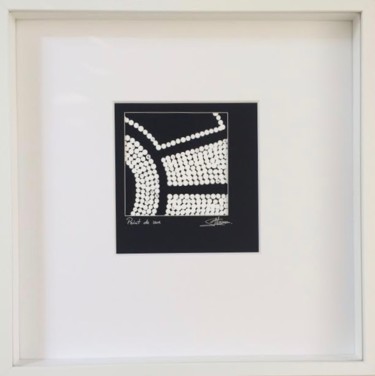 Schilderij getiteld "Points de vue (whit…" door Sylvie Hamou, Origineel Kunstwerk, Acryl