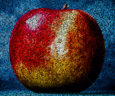 La pomme nucléique. The nucleic apple. Arts numériques intitulée "La pomme nucléique.…" par Tito Villa, Œuvre d'art originale, Peinture numérique