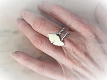Artisanat intitulée "Bague argent massif…" par Lucile Sias, Œuvre d'art originale, Bagues