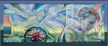 Painting titled "Héroes y dioses: Hy…" by Manolo Yanes, Original Artwork