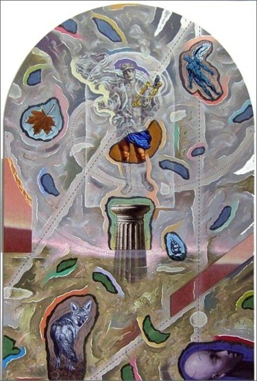 Painting titled "Pala de Orfeo" by Manolo Yanes, Original Artwork