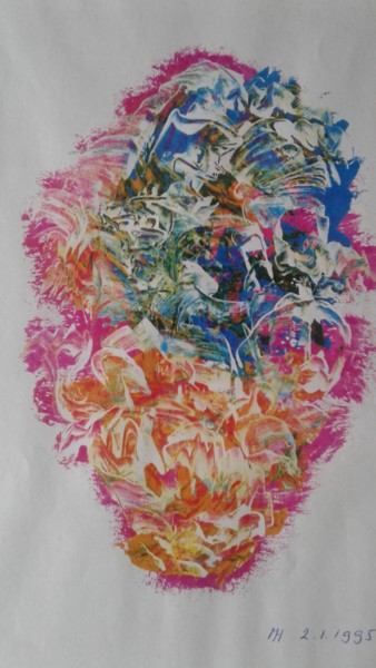Schilderij getiteld "20170728-182729.jpg" door Marianne Huizinga, Origineel Kunstwerk, Gouache