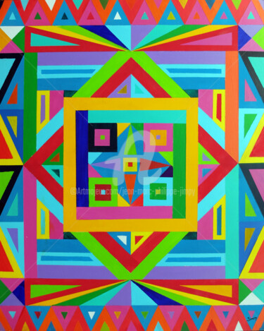 Peinture intitulée "COULEURS BRÉSIL (2)" par Jean-Marc Philippe (Jimpy), Œuvre d'art originale, Acrylique