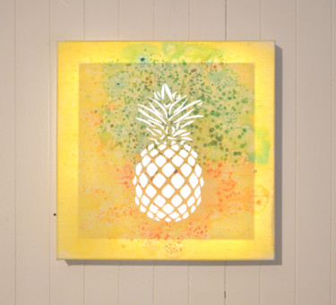 Collages titled "TABLEAU LUMINEUX A…" by Lune Et Animo, Original Artwork, Other