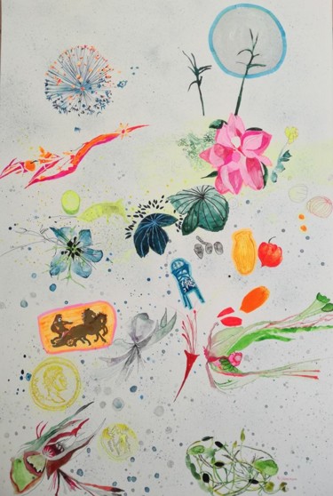 Peinture intitulée "Riversude" par Rebecca De Figueiredo, Œuvre d'art originale, Acrylique