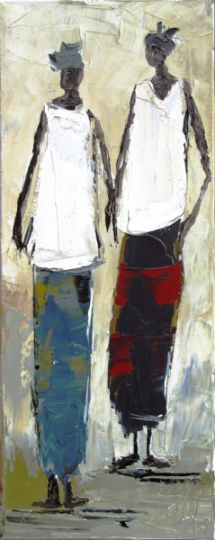 Peinture intitulée "signes-du-reel-1.jpg" par Anne-Marie Tollet, Œuvre d'art originale, Huile