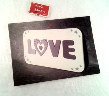 Photographie intitulée "carte postale Love" par Creasoize, Œuvre d'art originale, Photographie numérique