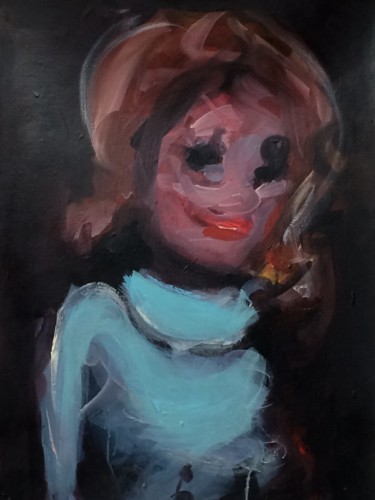 Peinture intitulée "karen-thomas-turquo…" par Karen Thomas, Œuvre d'art originale