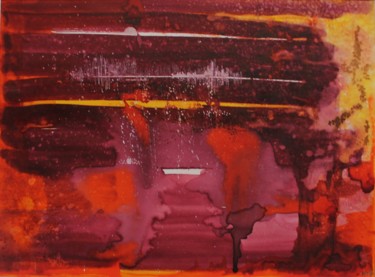 Peinture intitulée "A l'automne quand l…" par Clau Redier-Clément, Œuvre d'art originale, Encre