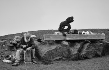 Fotografia intitolato "Lo Scultore del Vul…" da Domenico Guddo, Opera d'arte originale