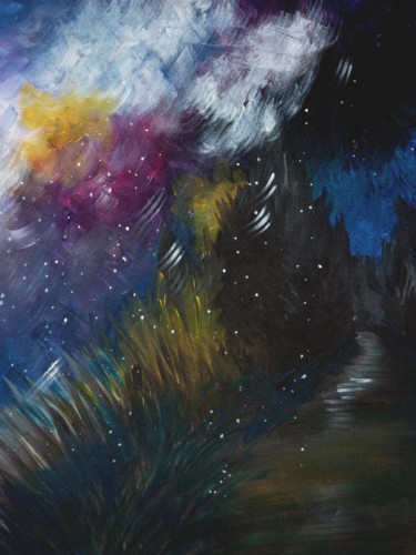 Peinture intitulée "Trouble sentiment,…" par Clau Redier-Clément, Œuvre d'art originale, Acrylique Monté sur Châssis en bois