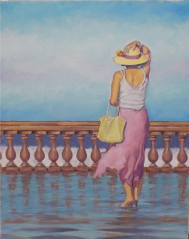 Pittura intitolato "39-giornata-ventosa…" da Giovanni Graziani, Opera d'arte originale