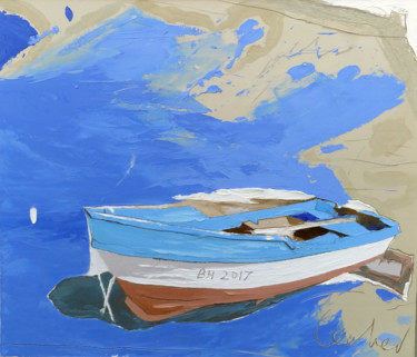 绘画 标题为“Rest by the Sea” 由Georgi Lechev, 原创艺术品, 油