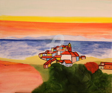 Peinture intitulée "Couleurs de Saint T…" par Louise Bressange, Œuvre d'art originale, Huile