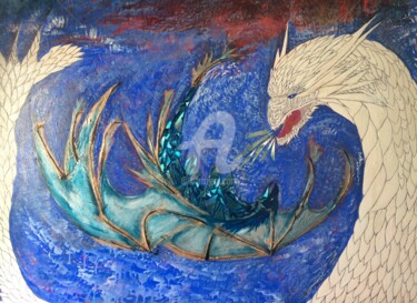 Peinture intitulée "Furies.jpg" par Marilyne Lavoisier, Œuvre d'art originale, Acrylique