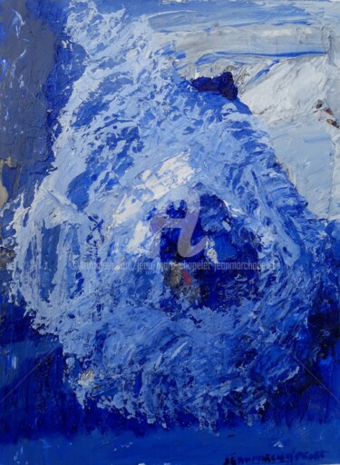 Peinture intitulée "Cocktail de bleus" par Jean-Marc Chapelet (jeanmarchapelet), Œuvre d'art originale