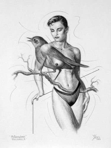 Drawing titled "Metamorphosis: Phil…" by Manolo Yanes, Original Artwork