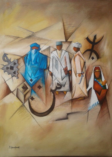 제목이 "Sud marocain"인 미술작품 Brahim Idmouhmad로, 원작, 아크릴